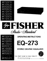 Fisher EQ-273 - Owners Manual 